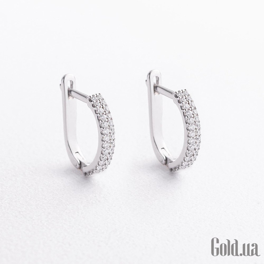 Серебряные серьги с куб. циркониями onx2600/1р-CZW