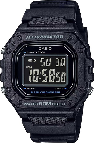 Casio Мужские часы W-218H-1B W-218H-1B