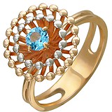Женское золотое кольцо с топазом, 1605269