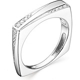 Женское серебряное кольцо с куб. циркониями, 1651861