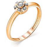 Золотое кольцо с бриллиантами, 1667221