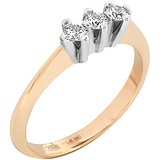 Золотое обручальное кольцо с бриллиантами, 1672853