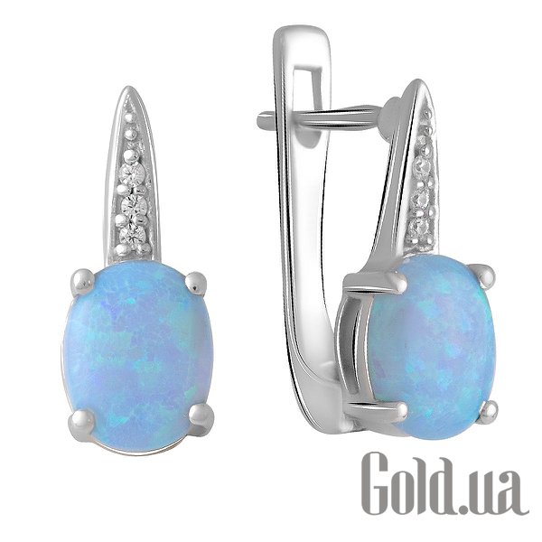 

Серьги Fresh Jewelry, Серебряные серьги с куб. циркониями и опалами
