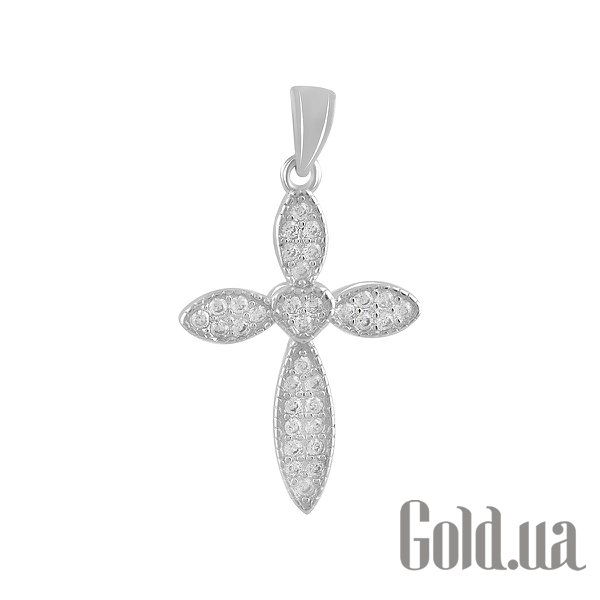 

Кулон-крестик Fresh Jewelry, Серебряный кулон с куб. циркониями