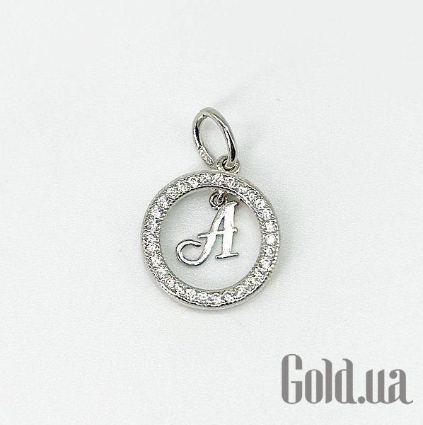 

Кулон-буква Silvex925, Серебряный кулон с куб. циркониями