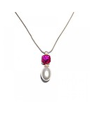 Thomas Sabo Серебряный кулон с цепочкой с куб. цирконием и культив. жемчугом, 1798549