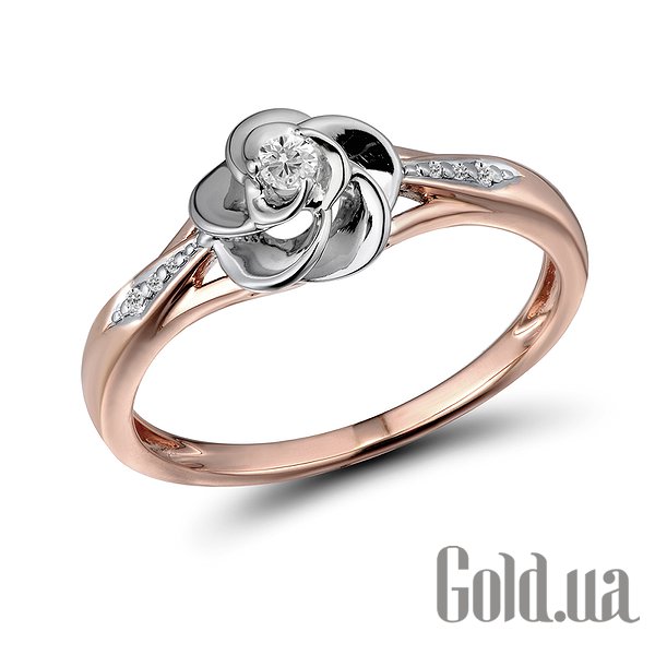 

Кольцо Lurie Jewelry, Женское золотое кольцо с бриллиантами , 17