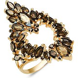 Женское золотое кольцо с раухтопазами, 1553558