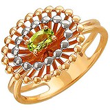 Женское золотое кольцо с хризолитом, 1605270