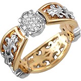 Женское золотое кольцо с бриллиантами, 1656982
