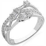 Женское золотое кольцо с бриллиантами, 1668502