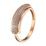 Золотое обручальное кольцо с куб. циркониями, 1718422