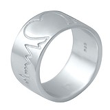 Серебряное обручальное кольцо, 1722262