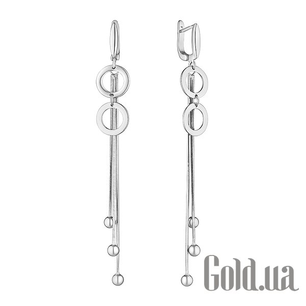 

Серьги с подвесками JF, Серебряные серьги