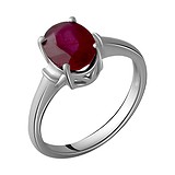 Женское серебряное кольцо с рубином, 1743254