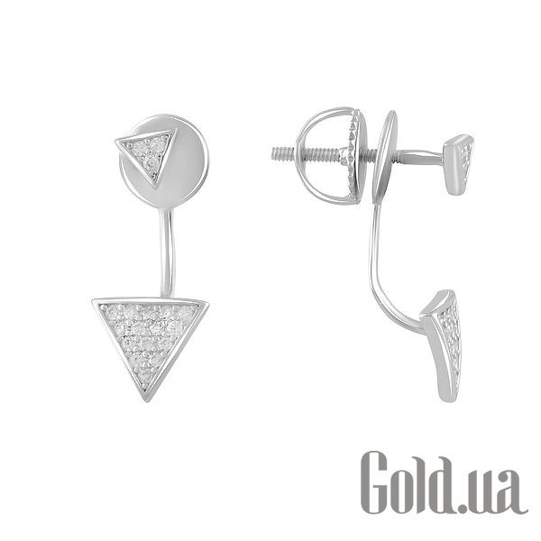 

Серьги-гвоздики Fresh Jewelry, Серебряные серьги с куб. циркониями