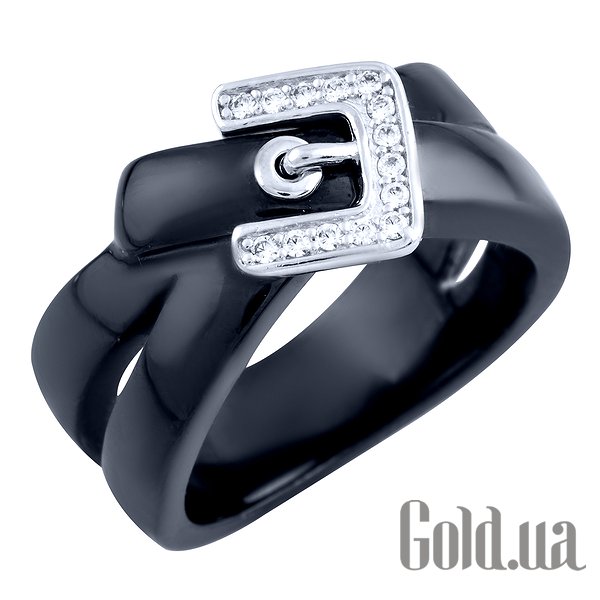 

Женские кольца Fresh Jewelry, Женское серебряное кольцо с керамикой и куб. циркониями, 18.5