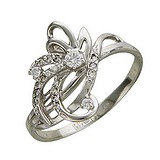 Женское золотое кольцо с бриллиантами, 1620631