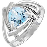 Женское серебряное кольцо с топазом, 1628055
