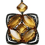 Золотой кулон с бриллиантами и цитринами, 1642647