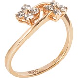 Женское золотое кольцо с бриллиантами, 1672855