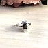 Женское серебряное кольцо с раухтопазом и куб. циркониями - фото 2