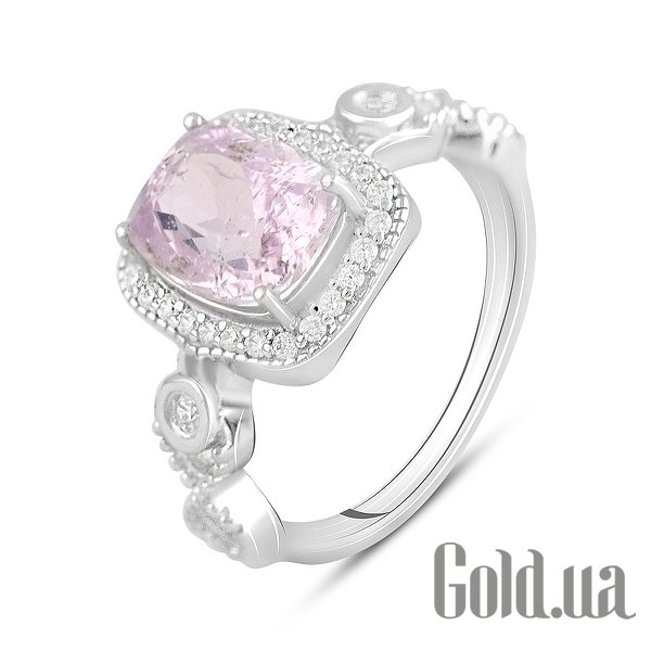 

Женские кольца Fresh Jewelry, Женское серебряное кольцо с куб. циркониями и кунцитом, 18