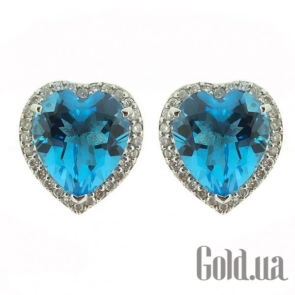 

Серьги-гвоздики Украина, Золотые серьги с топазами и бриллиантами