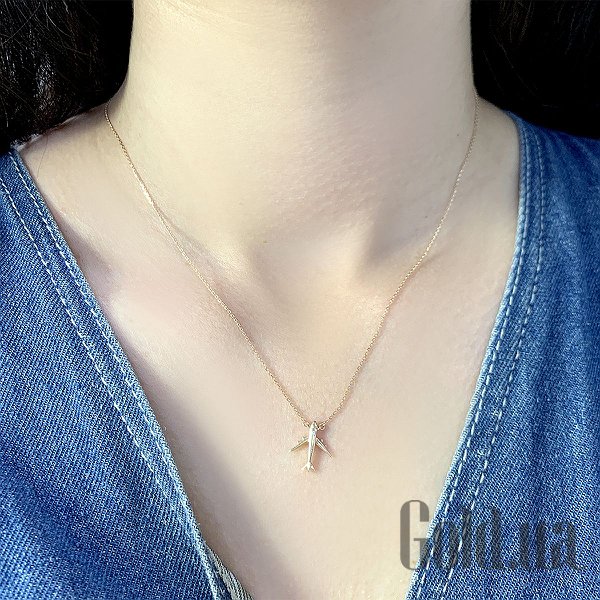 Кольє Fresh Jewelry Золоте кольє з куб. цирконієм, 40