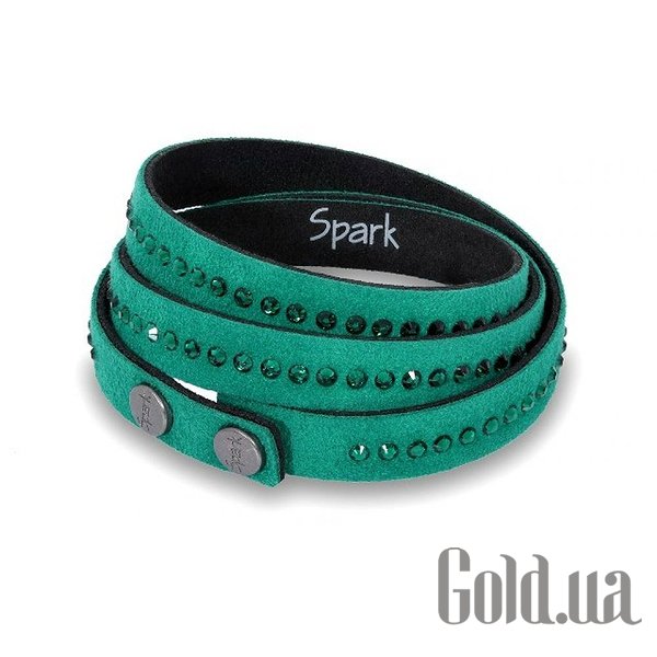 

Женский браслет Spark, Зеленый, Женский браслет из искусств. замши с кристаллами Swarovski