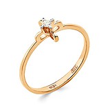 Золотое кольцо с бриллиантом, 1512600