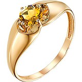 Женское золотое кольцо с цитрином, 1554840