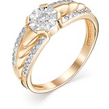 Золотое кольцо с бриллиантами, 1605528