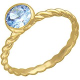 Женское золотое кольцо с синт. шпинелью, 1616024