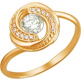 Золотое кольцо с куб. циркониями, 1622936
