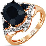 Женское золотое кольцо с бриллиантами и сапфирами, 1685400