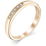 Золотое обручальное кольцо с бриллиантами, 1711768