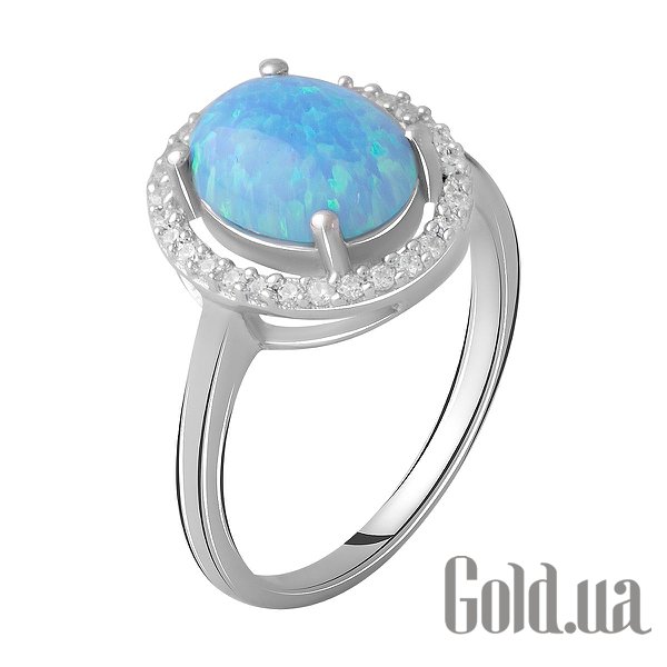 

Женские кольца Fresh Jewelry, Женское серебряное кольцо с куб. циркониями и опалом, 17.5