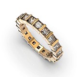 Золотое обручальное кольцо с бриллиантами, 1768344