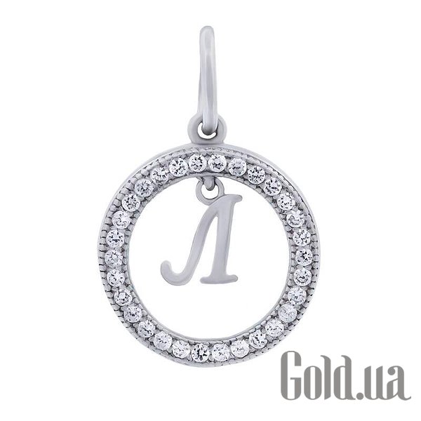 

Кулон-буква Silvex925, Серебряный кулон с куб. циркониями