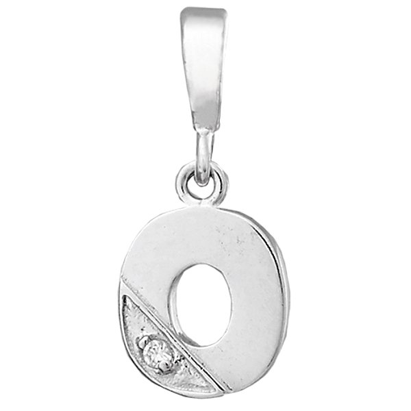 Серебряный кулон  с куб. цирконием