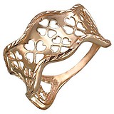 Женское серебряное кольцо в позолоте, 1611417