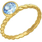 Женское золотое кольцо с куб. цирконием, 1616025