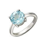 Женское серебряное кольцо с топазом, 1616281