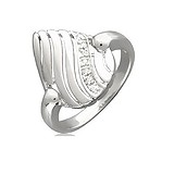 Женское серебряное кольцо с куб. циркониями, 1618073