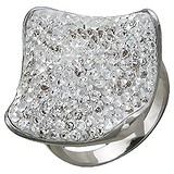 Женское серебряное кольцо с кристаллами Swarovski, 1620633