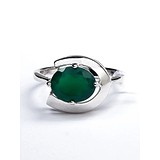 Женское серебряное кольцо с агатом, 1632153