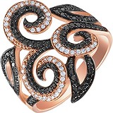 Женское золотое кольцо с бриллиантами, 1667993