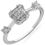 Женское золотое кольцо с бриллиантами, 1668505
