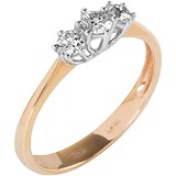 Золотое кольцо с бриллиантами, 1673369